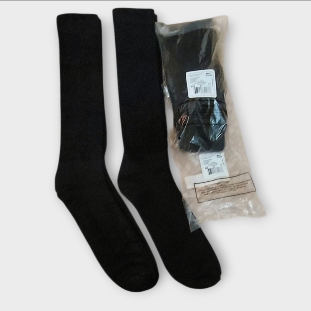 NWT Haband 4 Pair Bundle Black Men's Socks ~sz Large